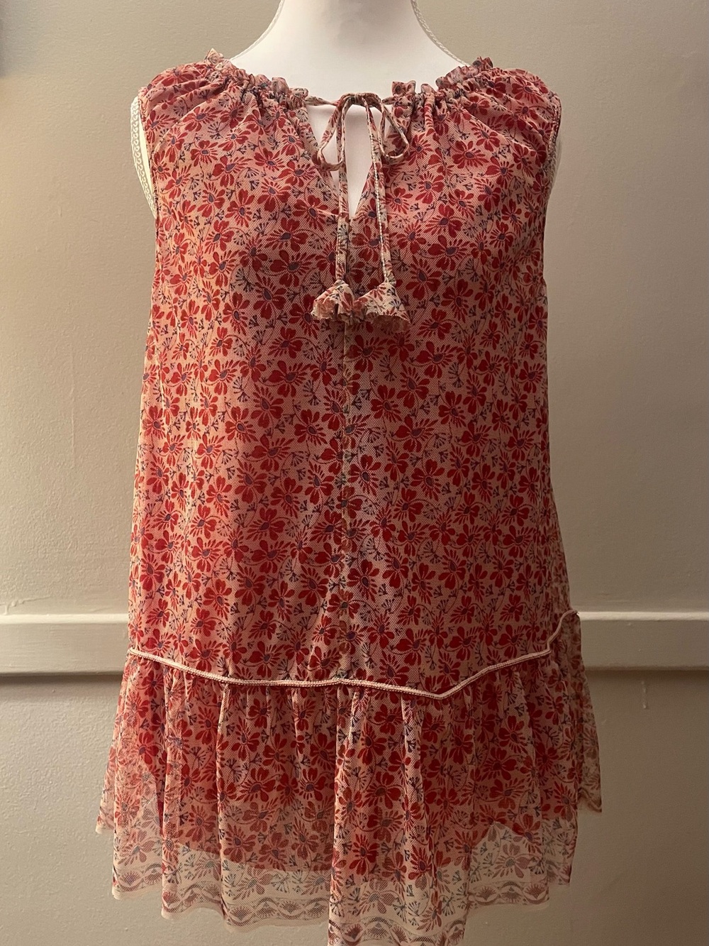 Max Studio Sleeveless Floral Top